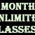 1 Month unlimited classes
